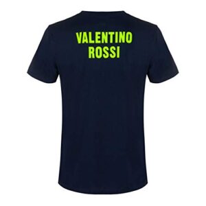 Valentino Rossi T-Shirt Helmet Replica Sun and Moon S,Blue,Man