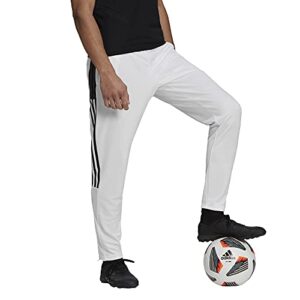 adidas Men's Tiro Track Pants, White/Black, Medium