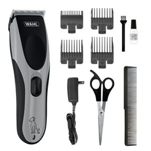 wahl easy pro for pets, rechargeable dog grooming kit – heavy-duty electric dog clippers for dogs & cats with fine to medium coats – model 9549