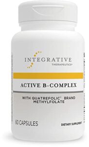 integrative therapeutics – active b-complex – cellular energy production*- with 8 b-vitamins, vitamin b12, folate, choline – 60 capsules