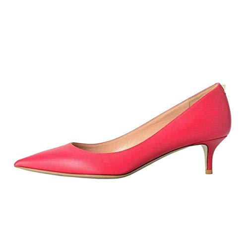 Valentino Women's Rockstud Fuchsia Kitten Heels Pumps Shoes US 8 IT 39