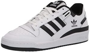 adidas originals men’s forum low sneaker, white/white/black, 10.5