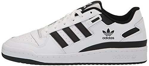 adidas Originals Men's Forum Low Sneaker, White/White/Black, 10.5