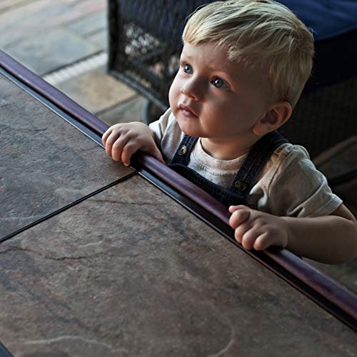 Sharp Edge and Furniture Safety Guards 20.4ft Protective Foam Cushion; 18ft Bumper 8 Adhesive Childsafe Corners Baby Caring Child Proofing Set NonToxic and Safe For Table, Fireplace, Countertop; Brown