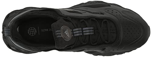 adidas Men's Web Boost Running Shoe, Black/Black Blue Metallic/Grey, 9