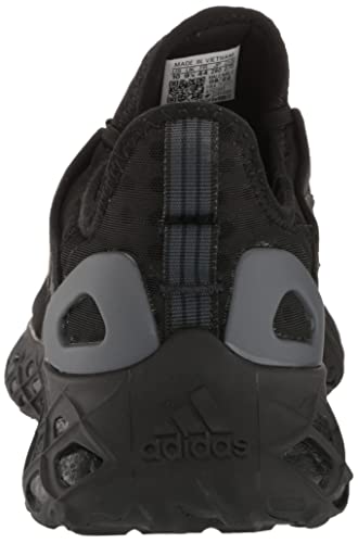 adidas Men's Web Boost Running Shoe, Black/Black Blue Metallic/Grey, 9