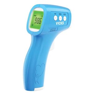vicks non-contact infrared thermometer for forehead, food and bath – touchless thermometer for adults, babies, toddlers and kids – fast, reliable, and clinically proven accuracy