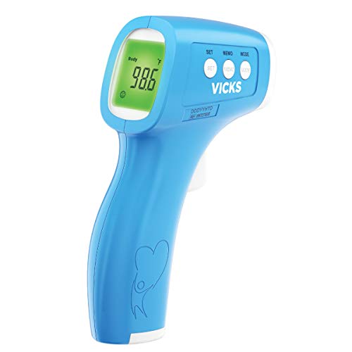 Vicks Non-Contact Infrared Thermometer for Forehead, Food and Bath – Touchless Thermometer for Adults, Babies, Toddlers and Kids – Fast, Reliable, and Clinically Proven Accuracy