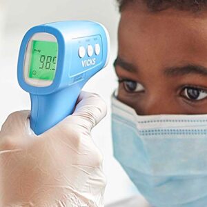 Vicks Non-Contact Infrared Thermometer for Forehead, Food and Bath – Touchless Thermometer for Adults, Babies, Toddlers and Kids – Fast, Reliable, and Clinically Proven Accuracy