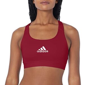 adidas women’s powerreact training medium support bra, collegiate burgundy, x-small dd