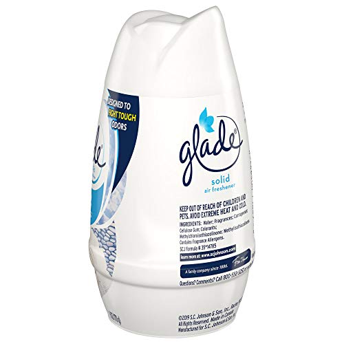 Glade Solid Air Freshener, Deodorizer for Home and Bathroom, Clean Linen, 6 Oz