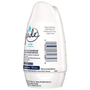 Glade Solid Air Freshener, Deodorizer for Home and Bathroom, Clean Linen, 6 Oz