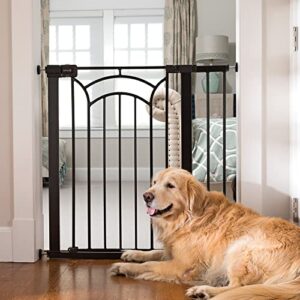 safety 1st décor easy install tall & wide baby and pet gate with pressure mount fastening