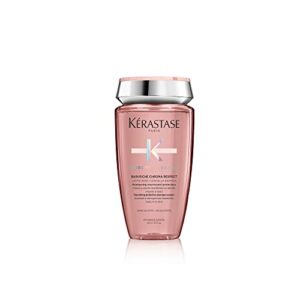kerastase chroma absolu chroma respect shampoo riche | for sensitized or damaged color-treated hair | protects and nourishes | medium to thick hair | with lactic acid | 8.5 fl oz