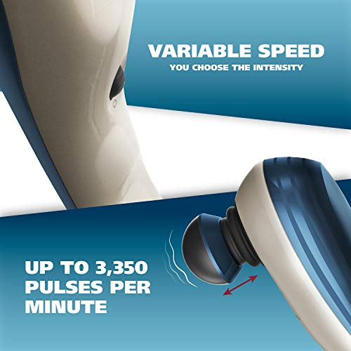 Wahl Deep Tissue Long Handle Percussion Massager - Handheld Therapy with Variable Intensity to Relieve Pain in The Back, Neck, Shoulders, Muscles, & Legs for Arthritis - Model 4290-300