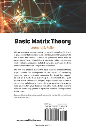 Basic Matrix Theory (Dover Books on Mathematics)