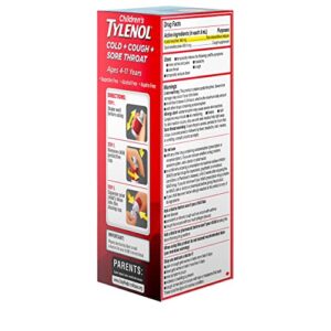 Tylenol Children's TYLENOLCold + Flu Oral Suspension, Bubblegum, 4 Fl. Oz