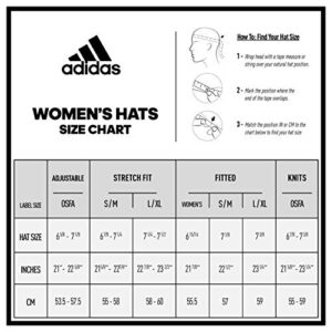 adidas Women's Saturday Relaxed Fit Adjustable Hat, Blue Dawn/Wonder Quartz Beige, One Size