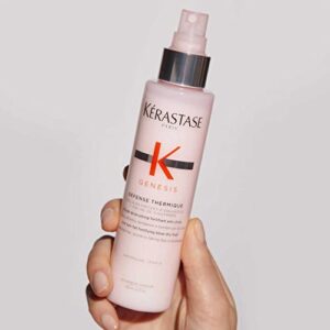 Kerastase Genesis Defense Thermique Blow Dry Primer | Heat Protectant for Weakened Hair Prone to Fallout Due to Breakage from Brushing | Detangles and Hydrates without Frizz | Sulfate Free | 5.1 Fl Oz