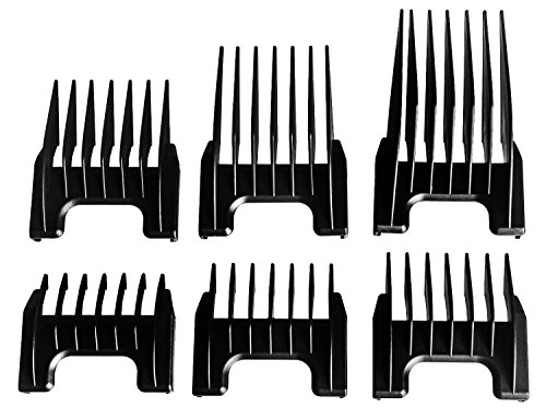 Wahl Professional Detachable Clipper Cutting Guide Set - 6 Piece Set Fits WAHL: ChromStyle Pro. Sterling: Li+Pro, Big Mag Clipper - - Model 41881-7430