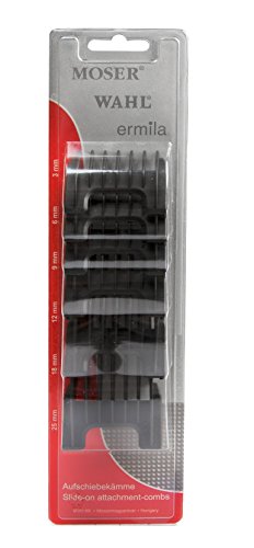 Wahl Professional Detachable Clipper Cutting Guide Set - 6 Piece Set Fits WAHL: ChromStyle Pro. Sterling: Li+Pro, Big Mag Clipper - - Model 41881-7430