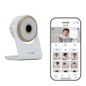 safety 1st connected wifi baby monitor with 1080p hd camera – motion & sound notifications, encrypted livestream from anywhere, advanced night vision, ios and android compatible