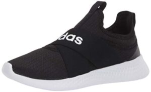 adidas women’s puremotion-adapt running shoe, core black/footwear white/grey five, 9