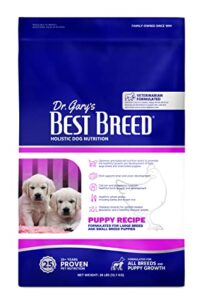 best breed dr. gary’s puppy recipe made in usa [natural dry dog food] – 28lbs, dark brown, medium