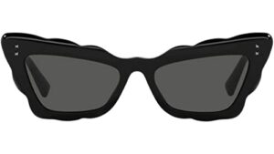valentino va 4092 black/grey 53/17/140 women sunglasses