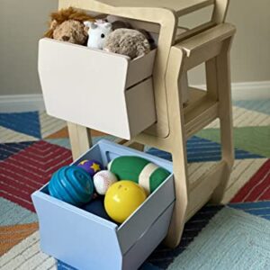 DR. ORGANIZER TYL Children's, one Size, with Yellow Storage Box, Brown Chair