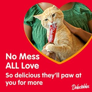 Hartz Delectables Squeeze Up Interactive Lickable Wet Cat Treats for Adult & Senior Cats, Chicken, 0.5 Oz - 4 Count (Pack of 8) - Packaging May Vary