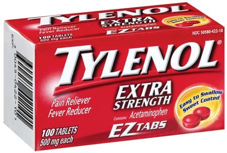 Tylenol Extra Strength EZ Tabs, 100 Count