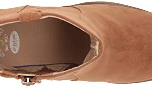 Dr. Scholl's Shoes Women's Mirage Mid Shaft Boots Calf, Chipmunk Brown Fabric, 8