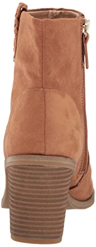 Dr. Scholl's Shoes Women's Mirage Mid Shaft Boots Calf, Chipmunk Brown Fabric, 8