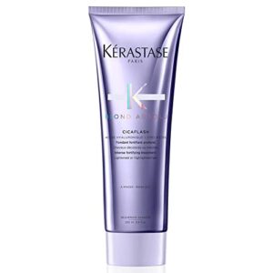 kerastase blond absolu cicaflash purple conditioner | for bleached, highlighted, and damaged hair | strengthens and nourishes | protects against breakage | with hyaluronic acid | 8.5 fl oz