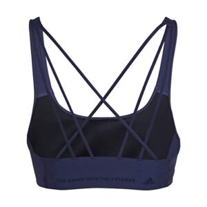 adidas Women's Studio Medium Support Better Level Bra, Shadow Navy, XX-Small C