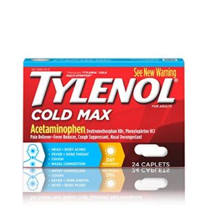 tylenol cold multi-symptom relief caplets, 24 count