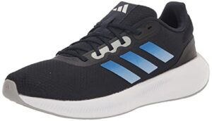 adidas men’s run falcon 3.0 shoe, ink/lucid blue/blue dawn, 8