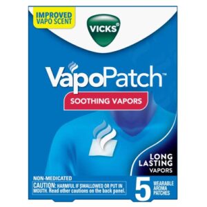 vicks vapopatch adult wearable aroma patch, 5 count