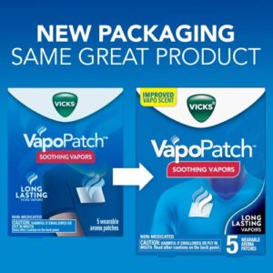 Vicks Vapopatch Adult Wearable Aroma Patch, 5 Count