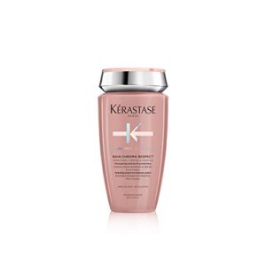 kerastase chroma absolu chroma respect shampoo | for sensitized or damaged color-treated hair | protects and hydrates | fine to medium hair | with glycerin and hyaluronic acid | 8.5 fl oz