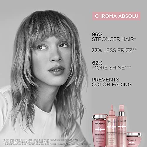 KERASTASE Chroma Absolu Chroma Respect Shampoo | For Sensitized or Damaged Color-Treated Hair | Protects and Hydrates | Fine To Medium Hair | With Glycerin and Hyaluronic Acid | 8.5 Fl Oz