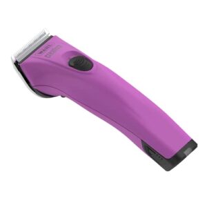 wahl professional animal creativa cordless dog, cat, pet, and horse clipper with 5-in-1 adjustable blade, berry (#41876-0431)