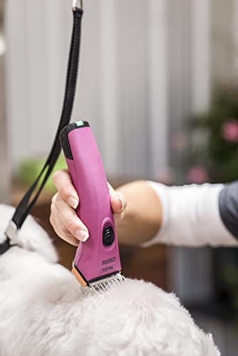 WAHL Professional Animal Creativa Cordless Dog, Cat, Pet, and Horse Clipper with 5-in-1 Adjustable Blade, Berry (#41876-0431)