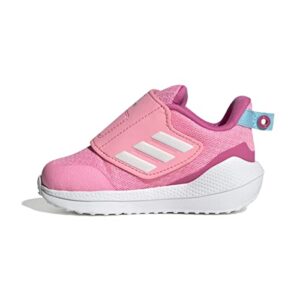 adidas unisex-baby eq21 2.0 running shoe, beam pink/white/bliss blue, 9