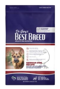 best breed dr. gary’s german dog diet made in usa [natural dry dog food] – 28lbs, dark brown, medium