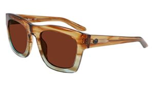 dragon women’s waverly sunglasses – brown teal gradient frame | ll rose copper ion lens