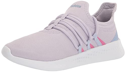 adidas Women's Puremotion Adapt 2.0 Sneaker, Silver Dawn/White/Blue Dawn, 9