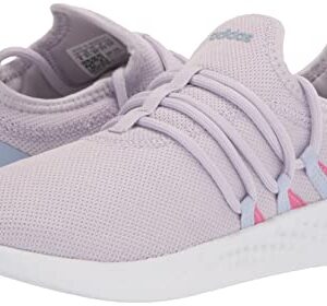 adidas Women's Puremotion Adapt 2.0 Sneaker, Silver Dawn/White/Blue Dawn, 9