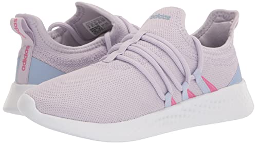 adidas Women's Puremotion Adapt 2.0 Sneaker, Silver Dawn/White/Blue Dawn, 9